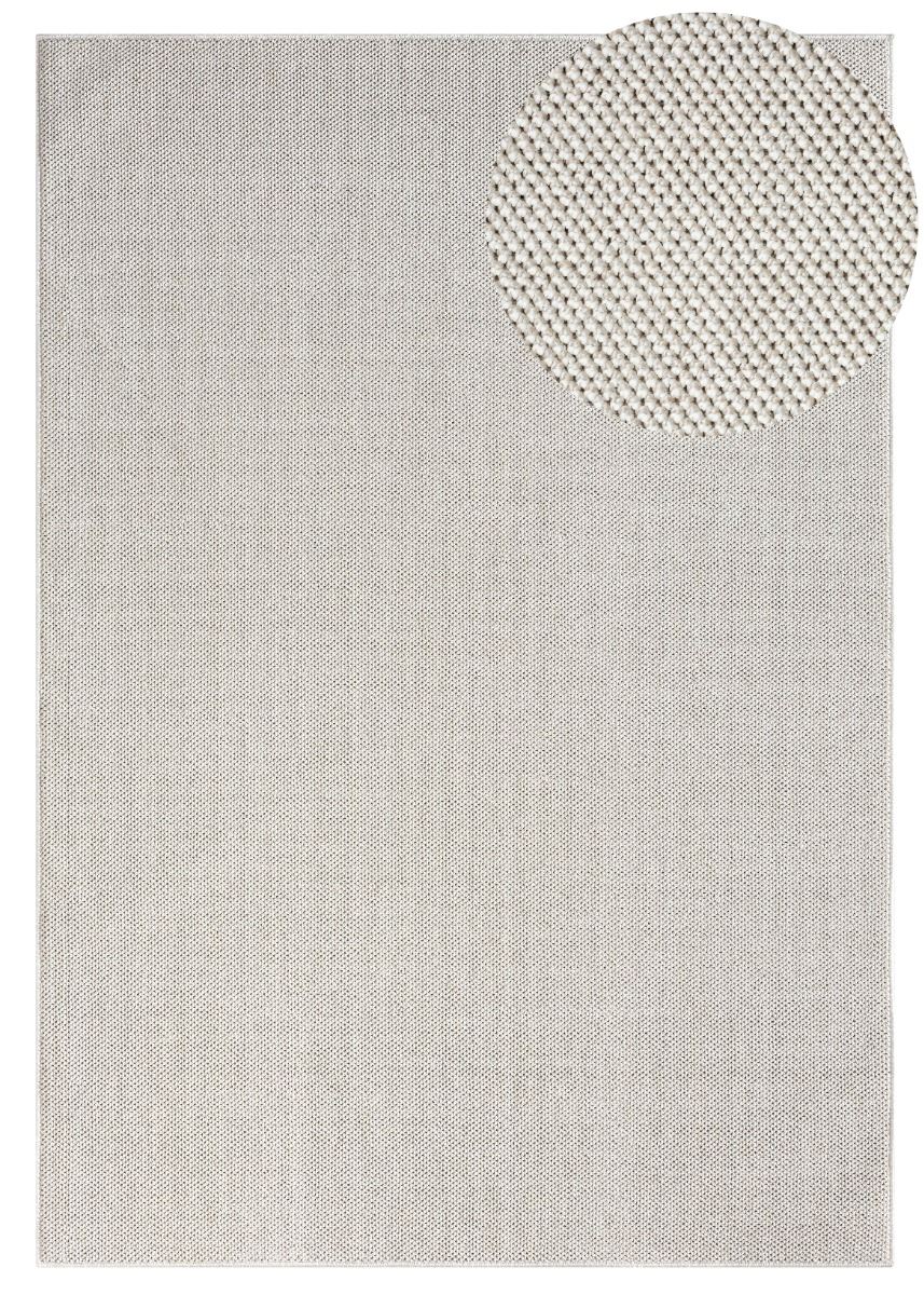 Tokyo Offwhite 200x290 cm Ullmatta-look